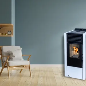 AURUM 10 kW witte WIFI pelletkachel