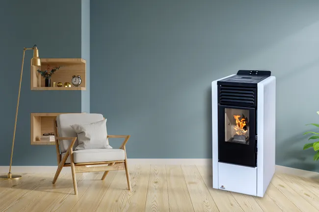 AURUM 10 kW witte WIFI pelletkachel