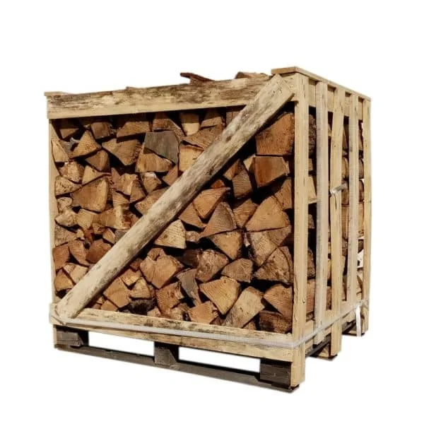 BRANDHOUT – 30 CM – DROOG – HARDHOUTMIX – 1 M3 PALLET – 1,5 STERE