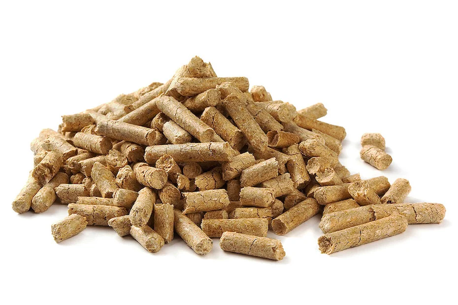 Bulk houtpellets, per ton