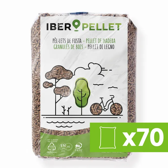70 Zakken van 15 kg IBERPELLET pellets