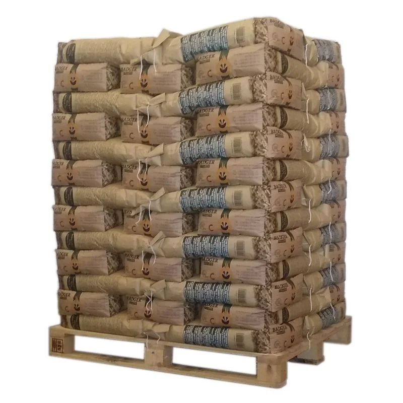 Pellet Badger – Pallet van 65 zakken van 15 kg